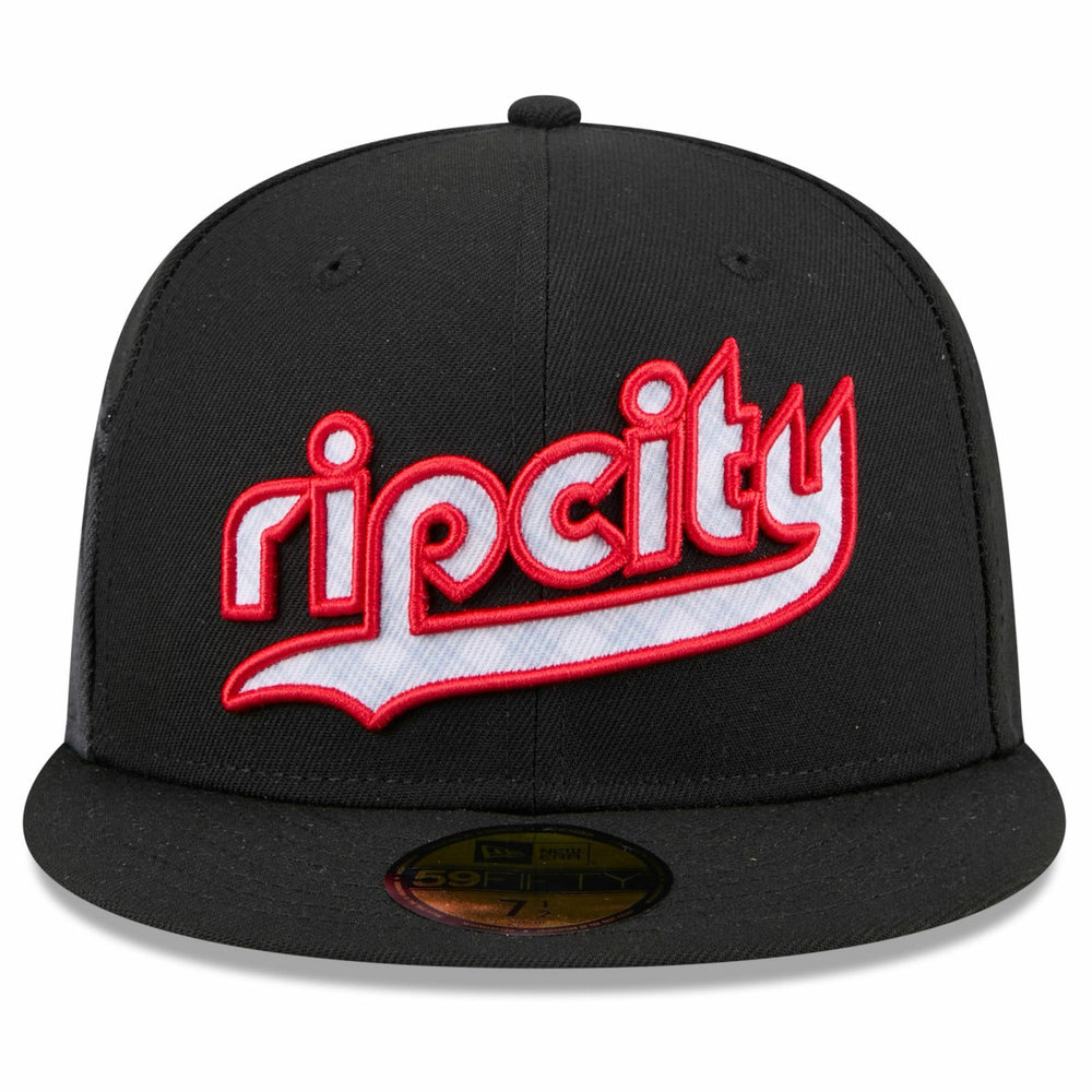 New Era Portland Trail Blazers 2024/25 City Edition 59FIFTY Fitted Hat Black