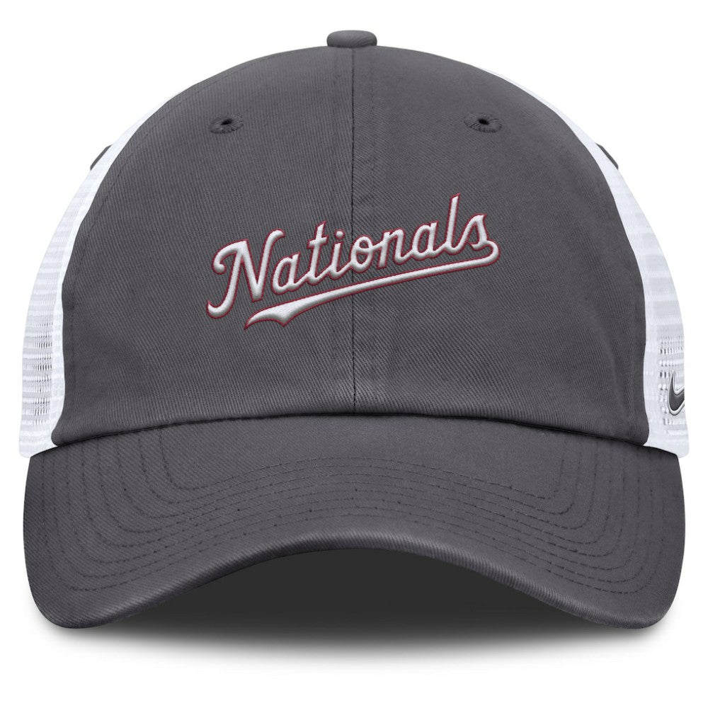 Washington Nationals Nike Wordmark Club Adjustable Trucker Hat Near Me