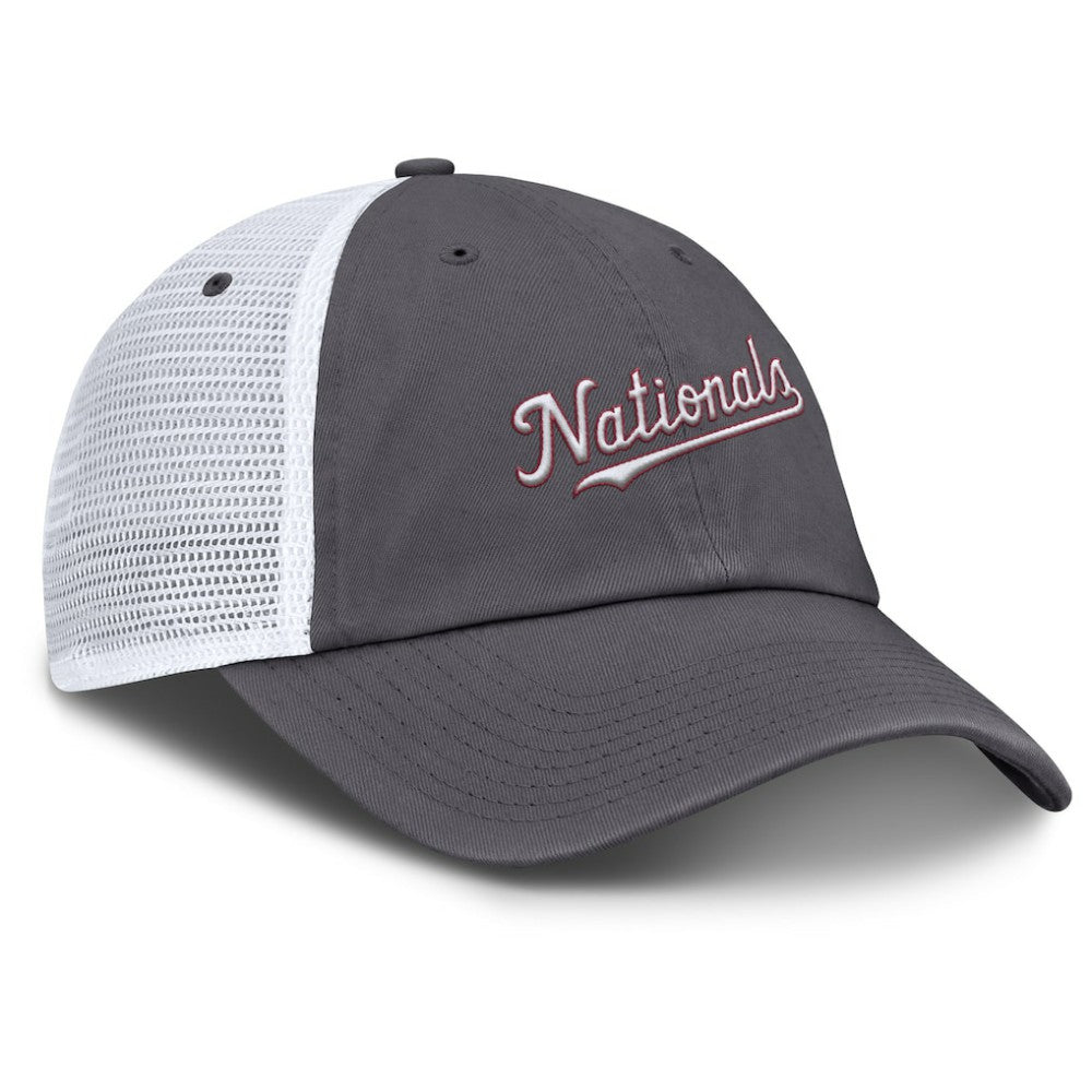 Washington Nationals Nike Wordmark Club Adjustable Trucker Hat Near Me