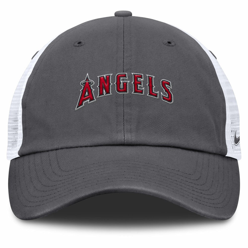 Los Angeles Angels Nike Wordmark Club Adjustable Trucker Hat Discount