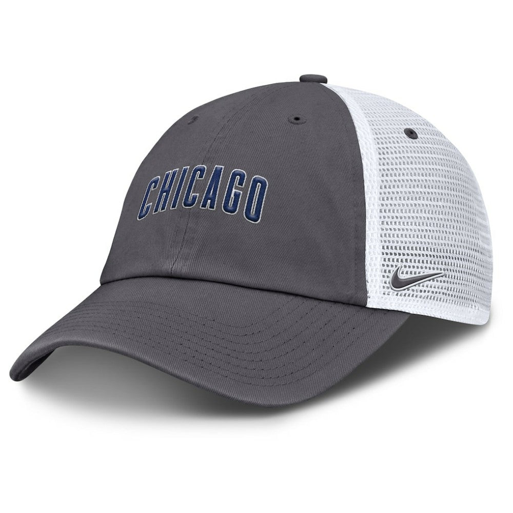 Chicago Cubs Nike Wordmark Club Adjustable Trucker Hat Discount