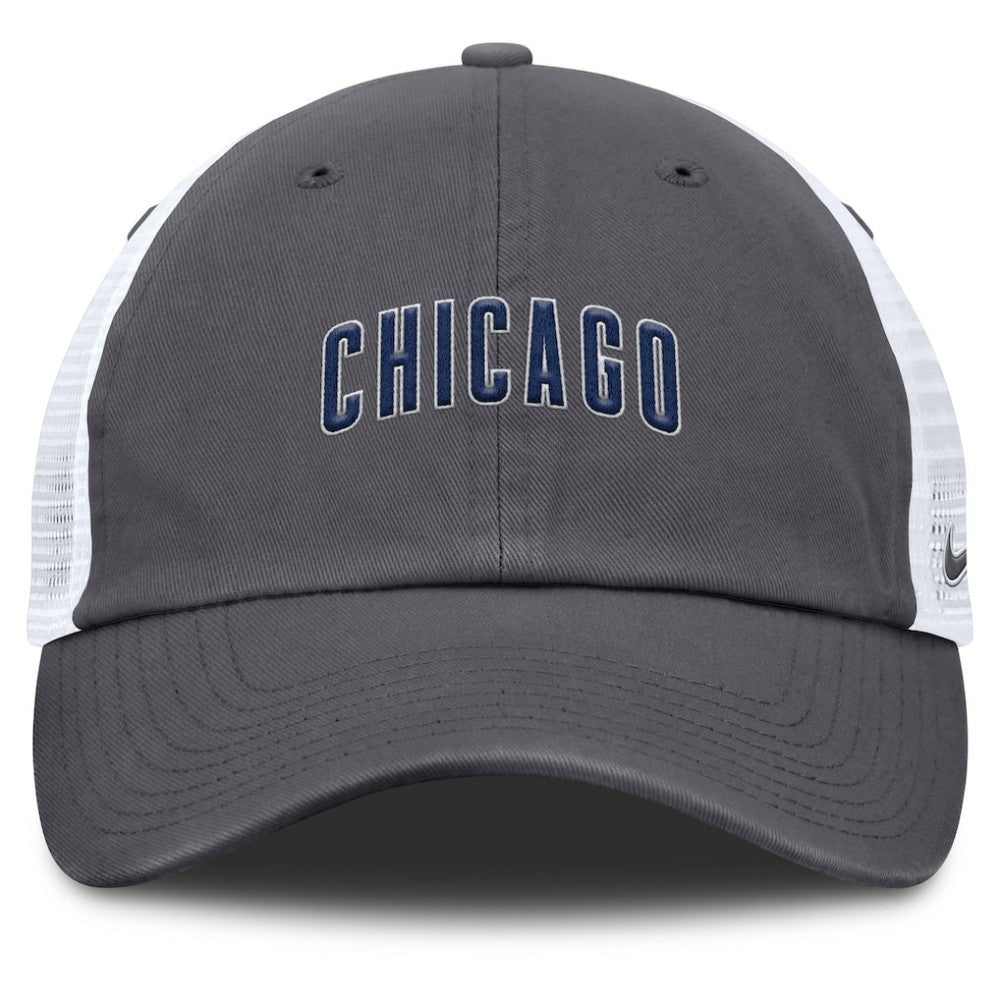 Chicago Cubs Nike Wordmark Club Adjustable Trucker Hat Discount