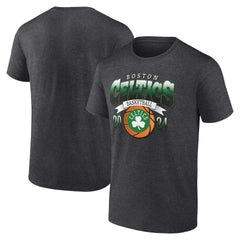 Boston Celtics Fast Break Finisher T-Shirt Charcoal