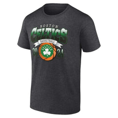 Boston Celtics Fast Break Finisher T-Shirt Charcoal