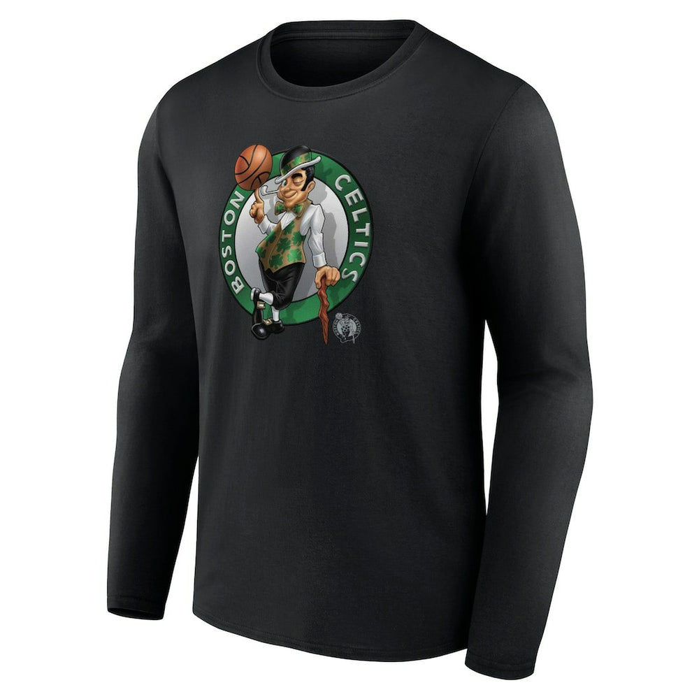 Boston Celtics Midnight Mascot Long Sleeve T-Shirt Black