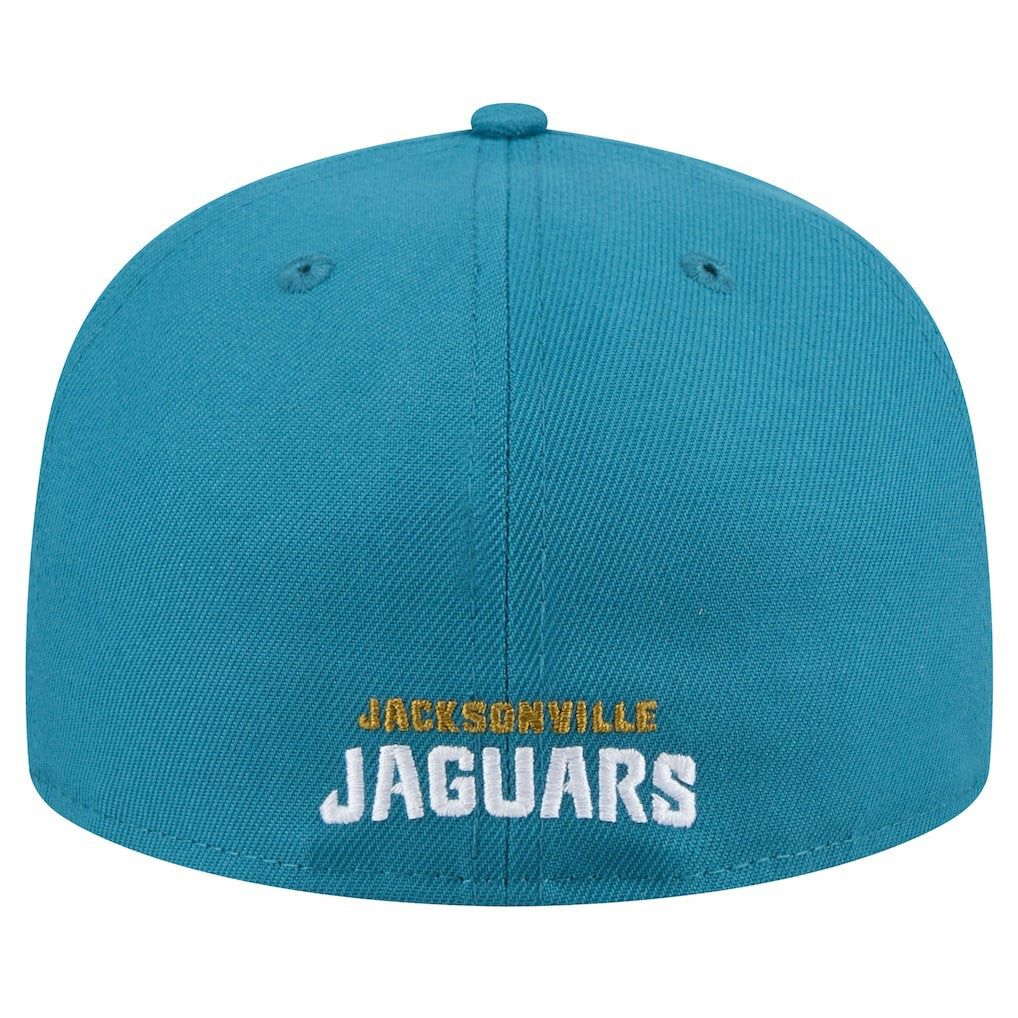 Jacksonville Jaguars New Era Throwback Logo Omaha 59FIFTY Fitted Hat - Teal - NFL