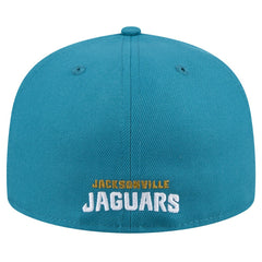 Jacksonville Jaguars New Era Throwback Logo Omaha 59FIFTY Fitted Hat - Teal - NFL
