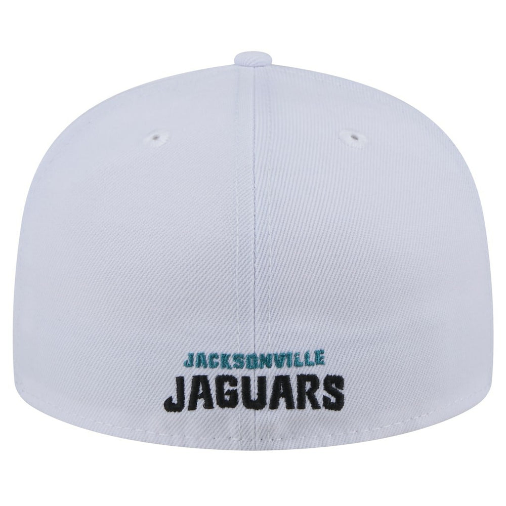 Jacksonville Jaguars New Era Throwback Logo Omaha 59FIFTY Fitted Hat - White - NFL