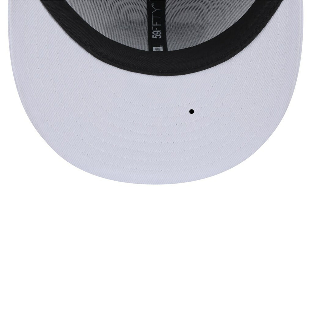 Jacksonville Jaguars New Era Throwback Logo Omaha 59FIFTY Fitted Hat - White - NFL