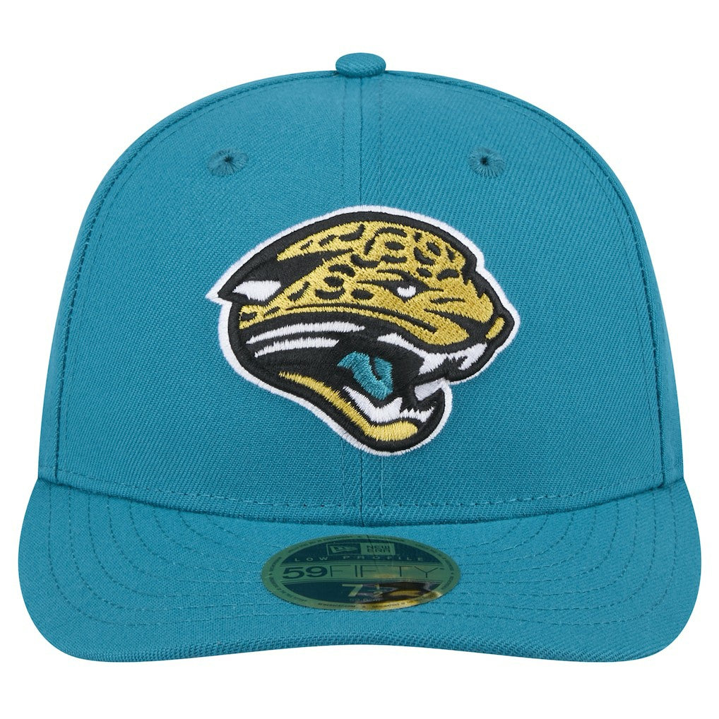 Jacksonville Jaguars New Era Throwback Logo Omaha Low Profile 59FIFTY Fitted Hat - Teal - NFL