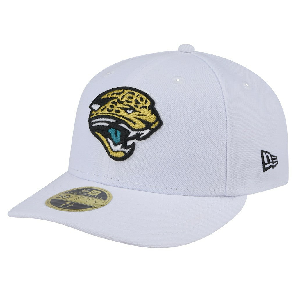 Jacksonville Jaguars New Era Throwback Logo Omaha Low Profile 59FIFTY Fitted Hat - White - NFL