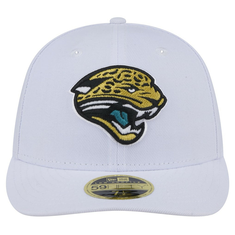 Jacksonville Jaguars New Era Throwback Logo Omaha Low Profile 59FIFTY Fitted Hat - White - NFL