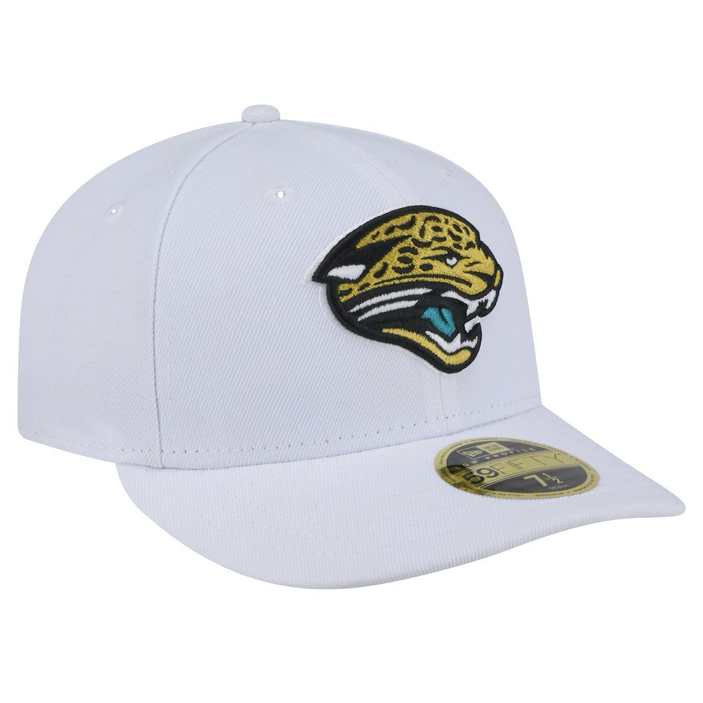 Jacksonville Jaguars New Era Throwback Logo Omaha Low Profile 59FIFTY Fitted Hat - White - NFL