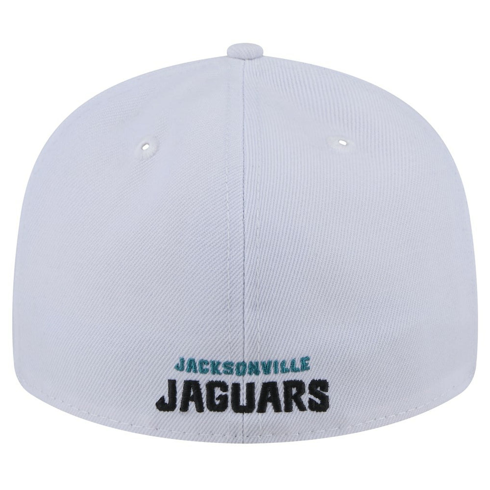 Jacksonville Jaguars New Era Throwback Logo Omaha Low Profile 59FIFTY Fitted Hat - White - NFL