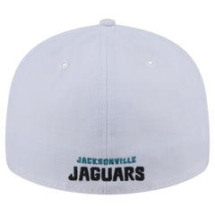 Jacksonville Jaguars New Era Throwback Logo Omaha Low Profile 59FIFTY Fitted Hat - White - NFL