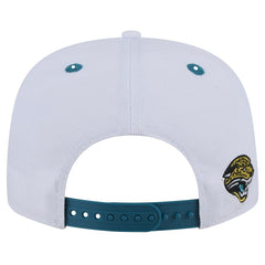 Jacksonville Jaguars New Era Throwback Sparky Original Fit 9FIFTY Snapback Hat - White/Teal - NFL