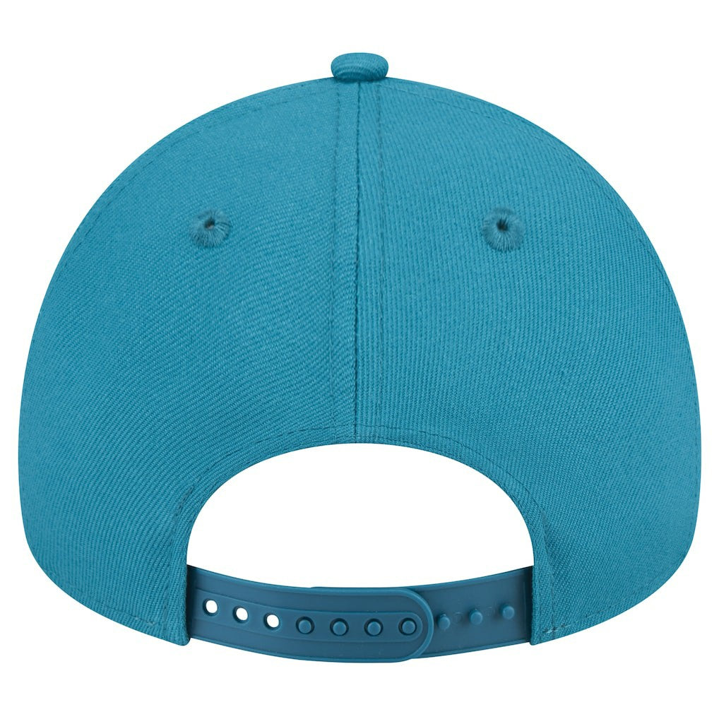 Jacksonville Jaguars New Era Throwback Logo Standard A-Frame 9FORTY Adjustable Hat - Teal - NFL