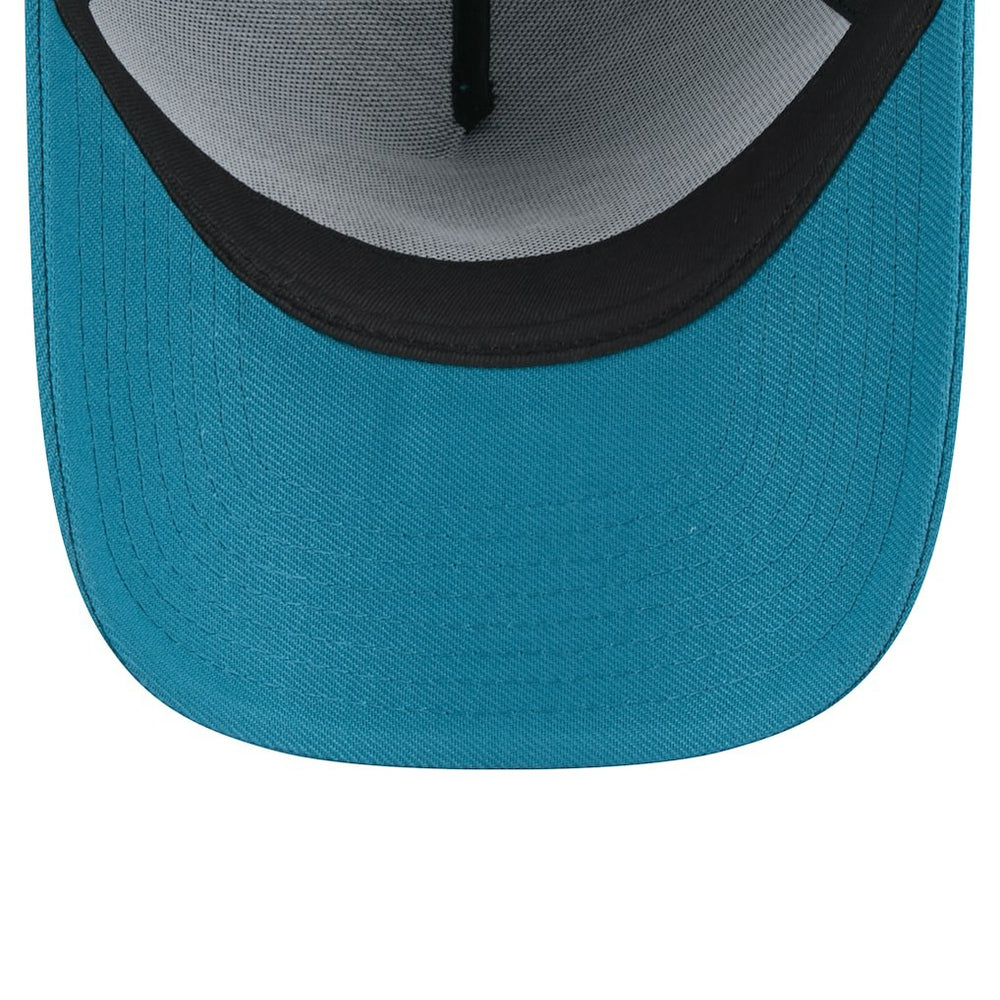 Jacksonville Jaguars New Era Throwback Logo Standard A-Frame 9FORTY Adjustable Hat - Teal - NFL