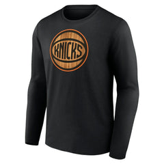 New York Knicks Hardwood Long Sleeve T-Shirt Black