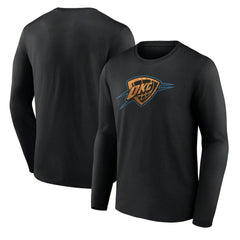 Oklahoma City Thunder Hardwood Long Sleeve T-Shirt Black