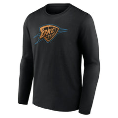 Oklahoma City Thunder Hardwood Long Sleeve T-Shirt Black