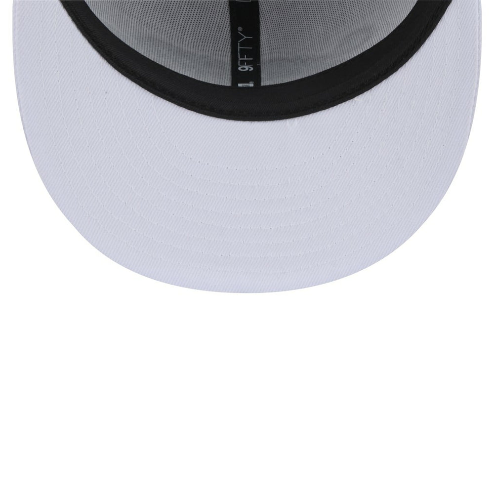 Jacksonville Jaguars New Era Throwback Crawl Standard 9FIFTY Snapback Hat - White - NFL