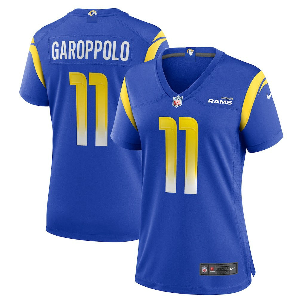 Jimmy Garoppolo Los Angeles Rams Women's Team Game Jersey - Royal - Nike