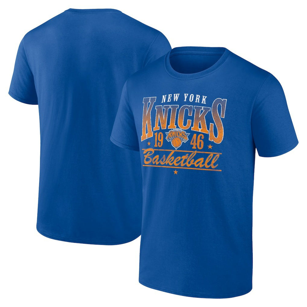 New York Knicks Give And Go Play T-Shirt Blue