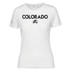 Colorado Avalanche Levelwear Women's Maddox City Capsule T-Shirt - White | NHL on sale