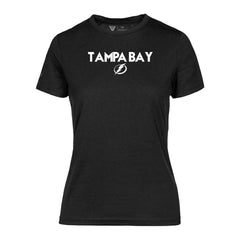 Tampa Bay Lightning Levelwear Women's Maddox City Capsule T-Shirt - Black | NHL Clearance