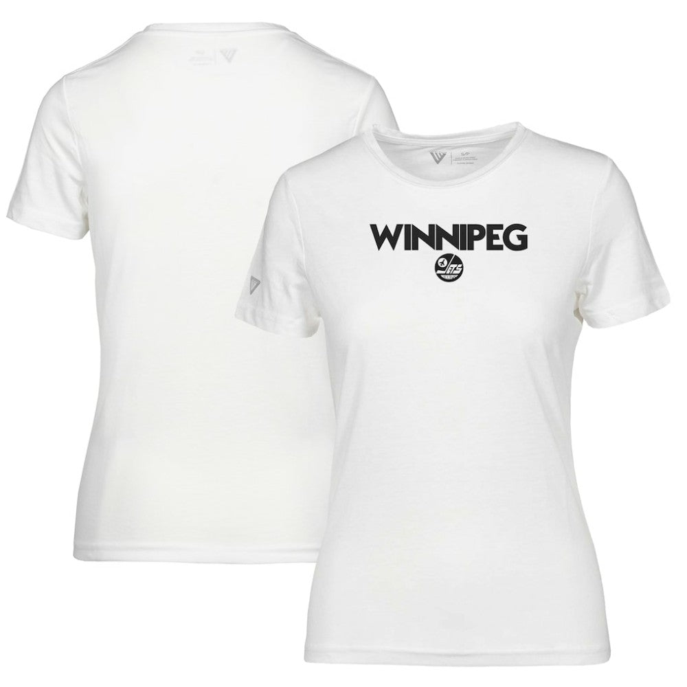 Winnipeg Jets Levelwear Women's Maddox City Capsule T-Shirt - White | NHL Lifestyle