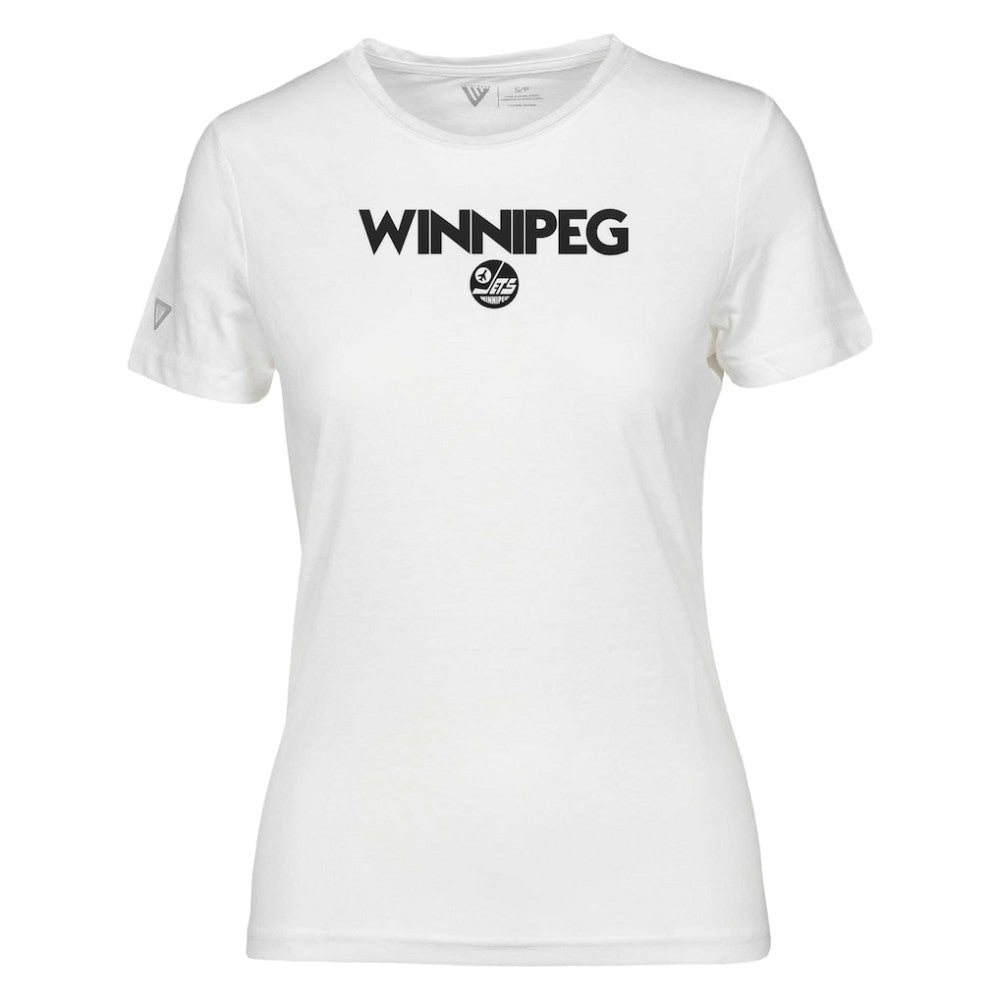 Winnipeg Jets Levelwear Women's Maddox City Capsule T-Shirt - White | NHL Lifestyle