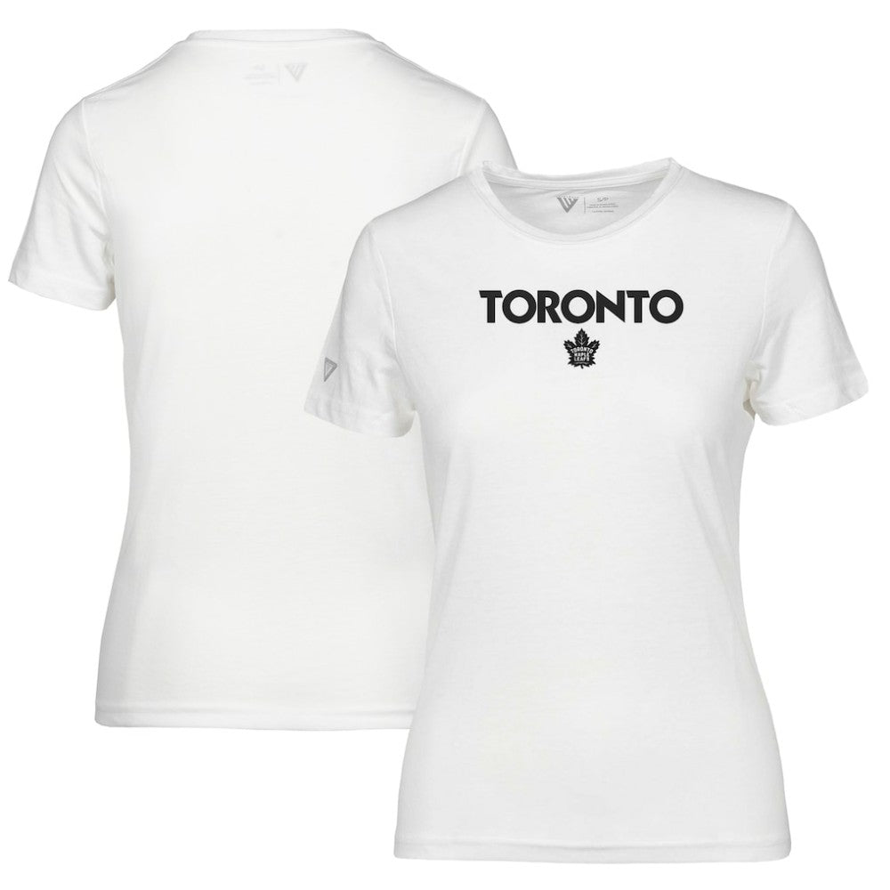 Toronto Maple Leafs Levelwear Women's Maddox City Capsule T-Shirt - White | NHL Lifestyle