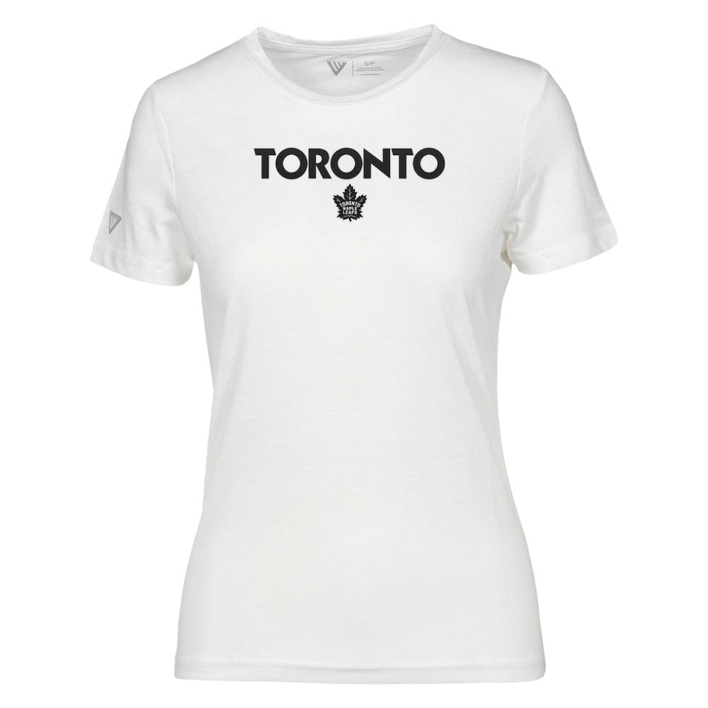 Toronto Maple Leafs Levelwear Women's Maddox City Capsule T-Shirt - White | NHL Lifestyle