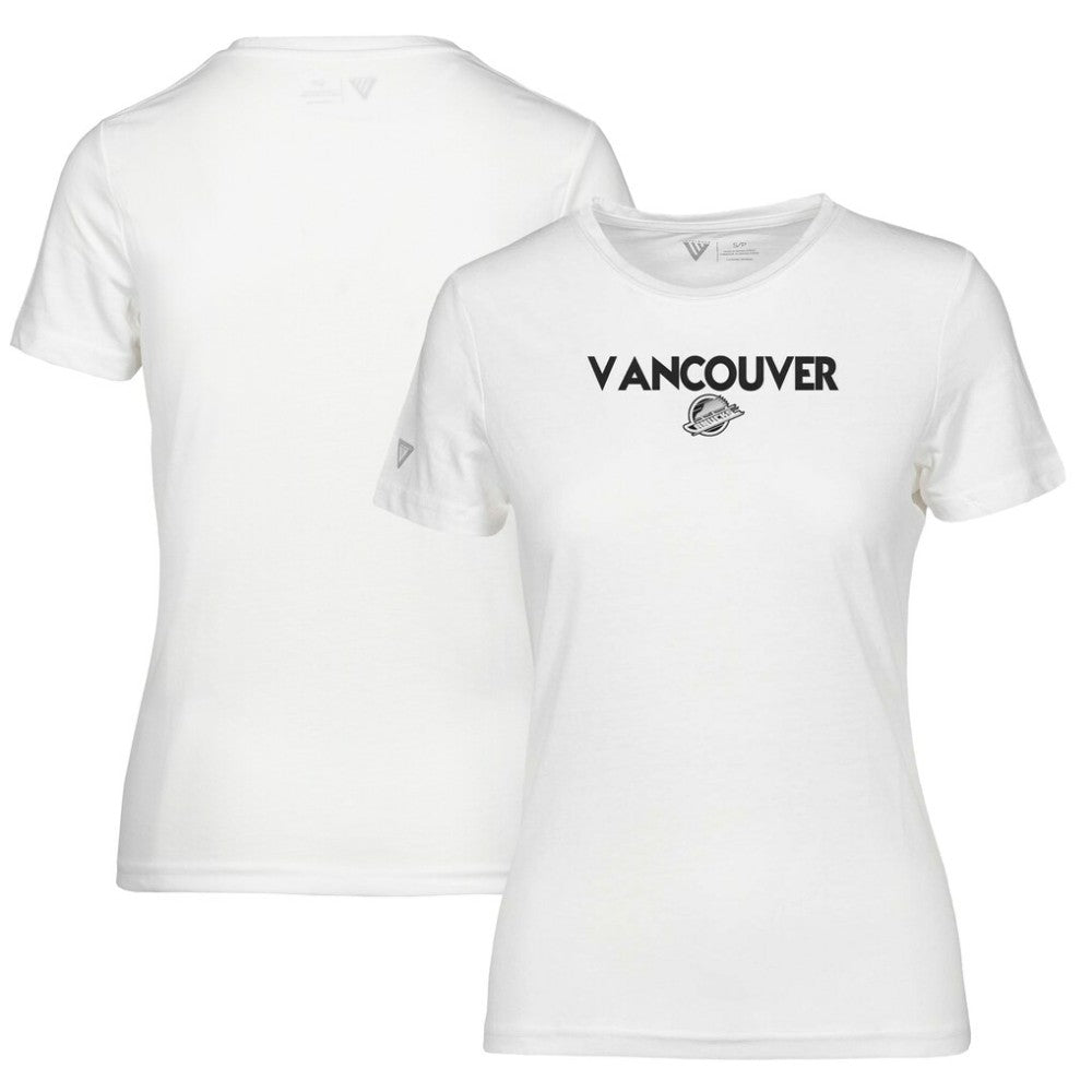 Vancouver Canucks Levelwear Women's Maddox City Capsule T-Shirt - White | NHL discount