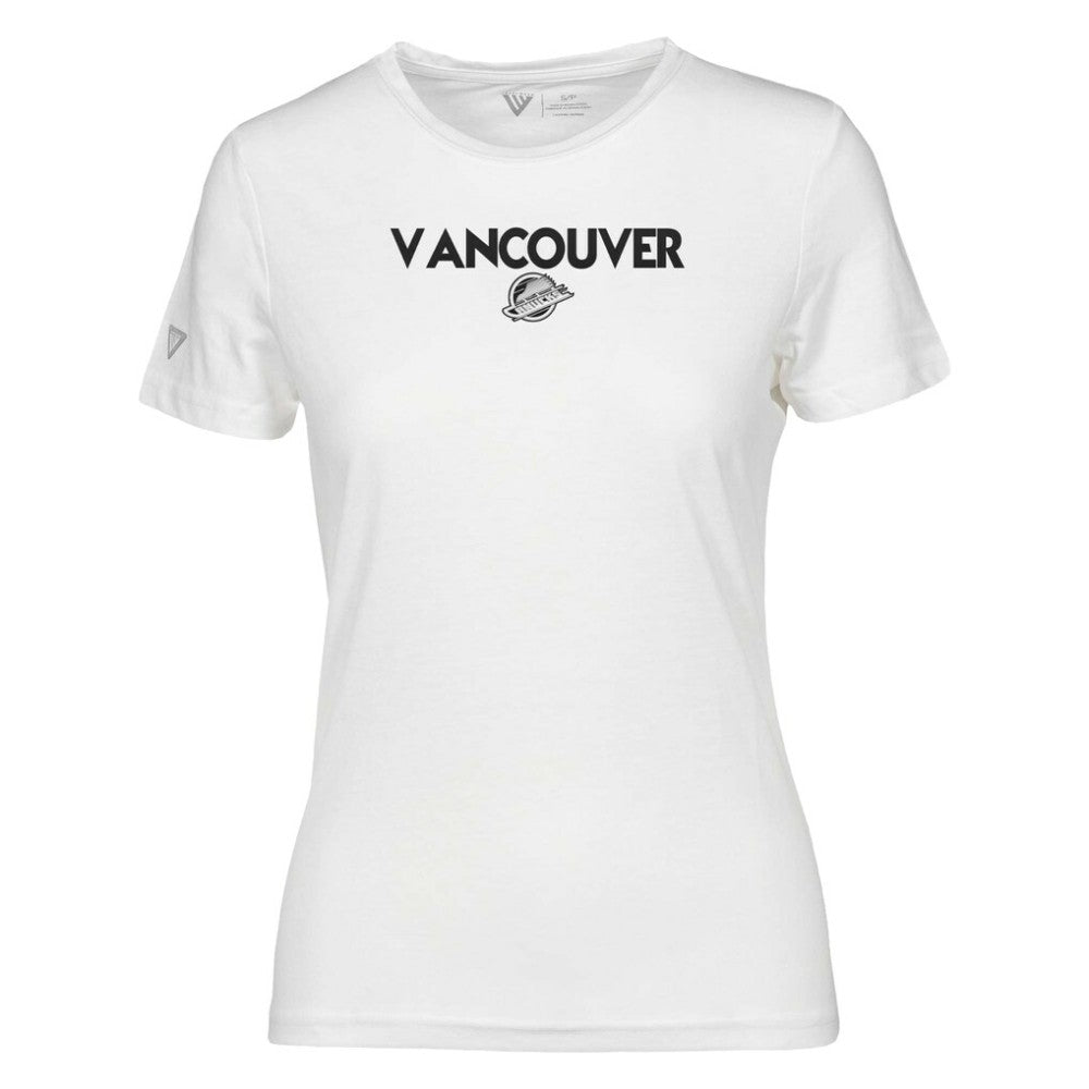 Vancouver Canucks Levelwear Women's Maddox City Capsule T-Shirt - White | NHL discount