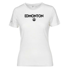 Edmonton Oilers Levelwear Women's Maddox City Capsule T-Shirt - White | NHL Lifestyle