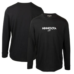 Minnesota Wild Levelwear Oscar City Capsule Long Sleeve T-Shirt - Black | NHL Clearance