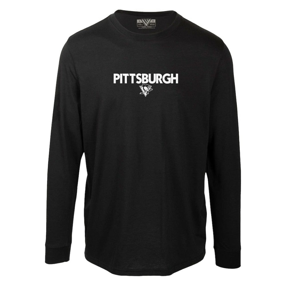 Pittsburgh Penguins Levelwear Oscar City Capsule Long Sleeve T-Shirt - Black | NHL near me