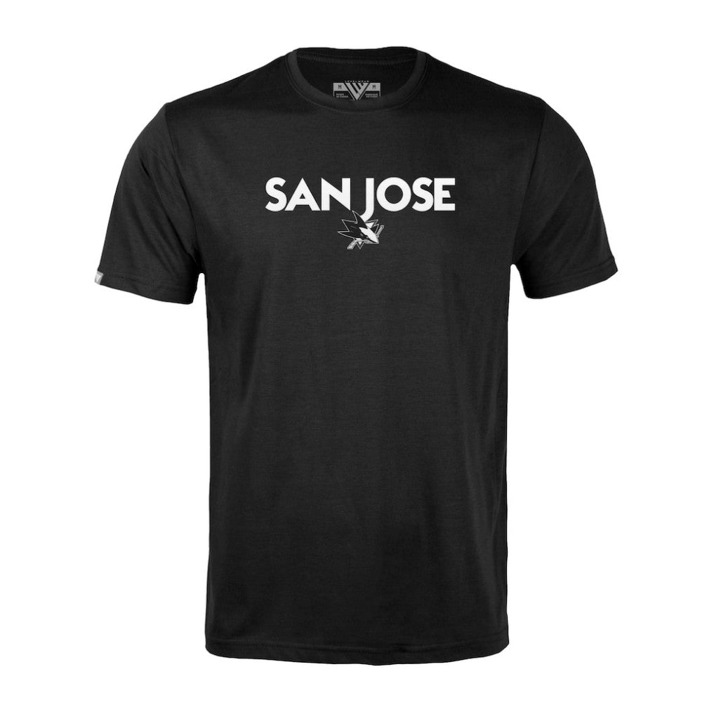 San Jose Sharks Levelwear Richmond City Capsule T-Shirt - Black | NHL Clearance