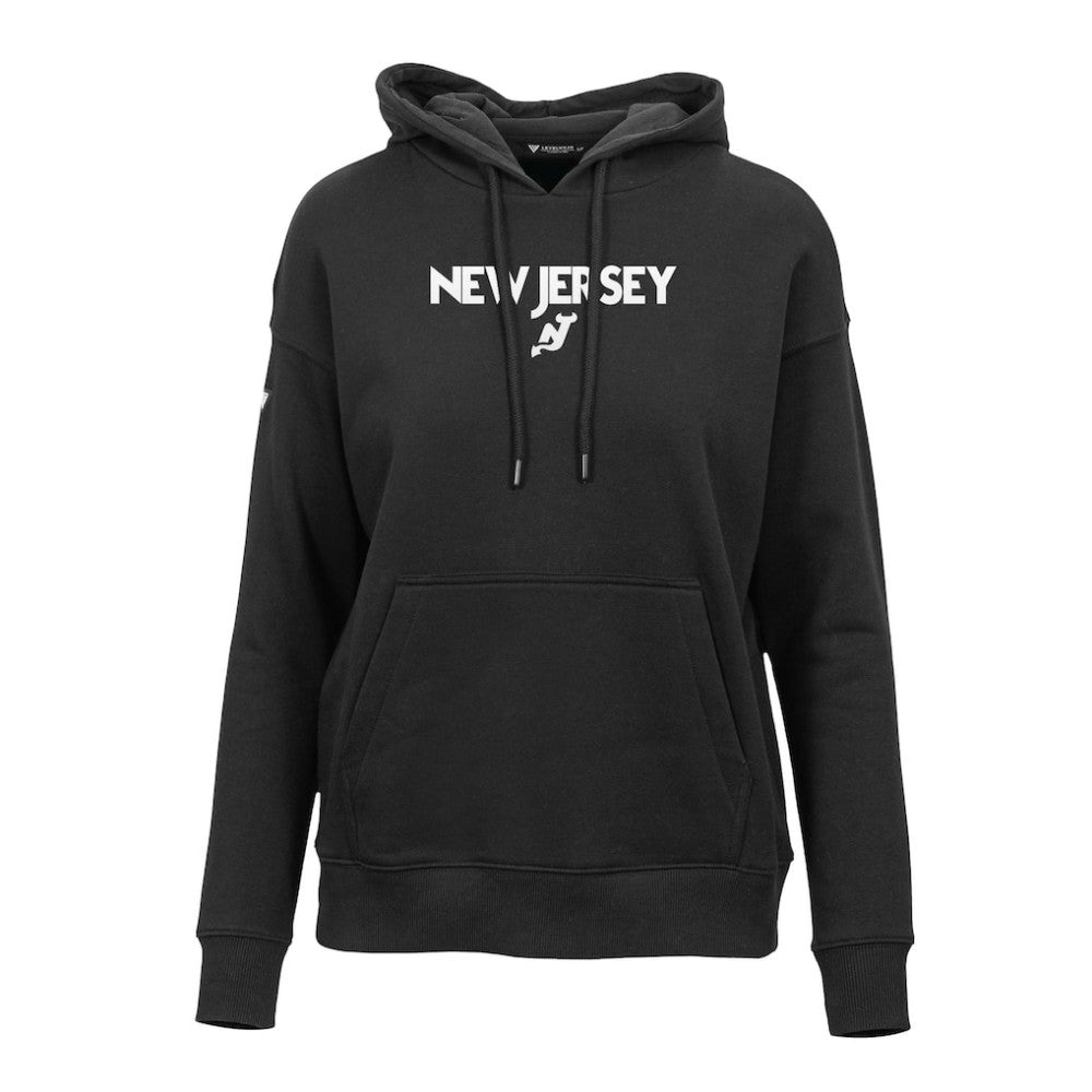 New Jersey Devils Levelwear Women's Adorn City Capsule Pullover Hoodie - Black | NHL discount