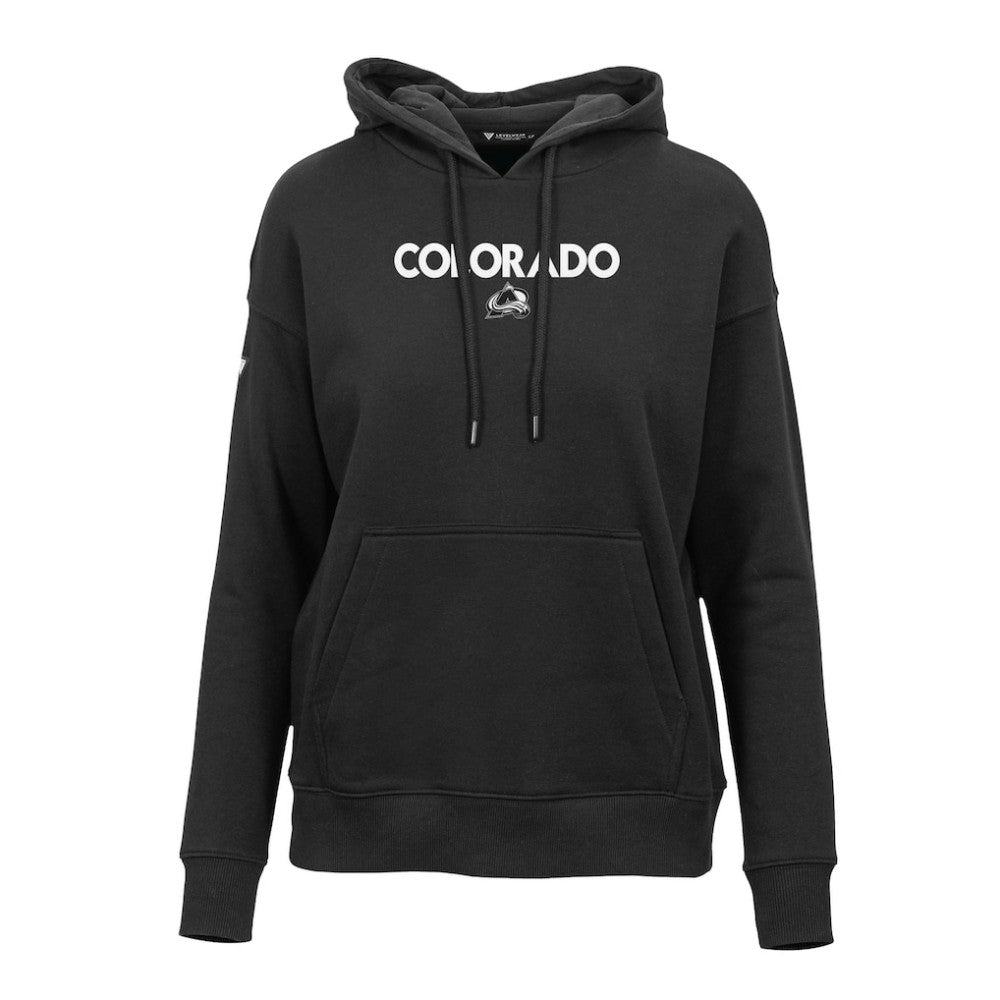 Colorado Avalanche Levelwear Women's Adorn City Capsule Pullover Hoodie - Black | NHL sale