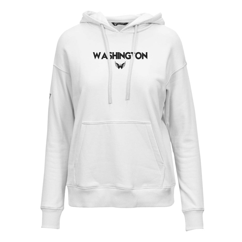 Washington Capitals Levelwear Women's Adorn City Capsule Pullover Hoodie - White | NHL Clearance