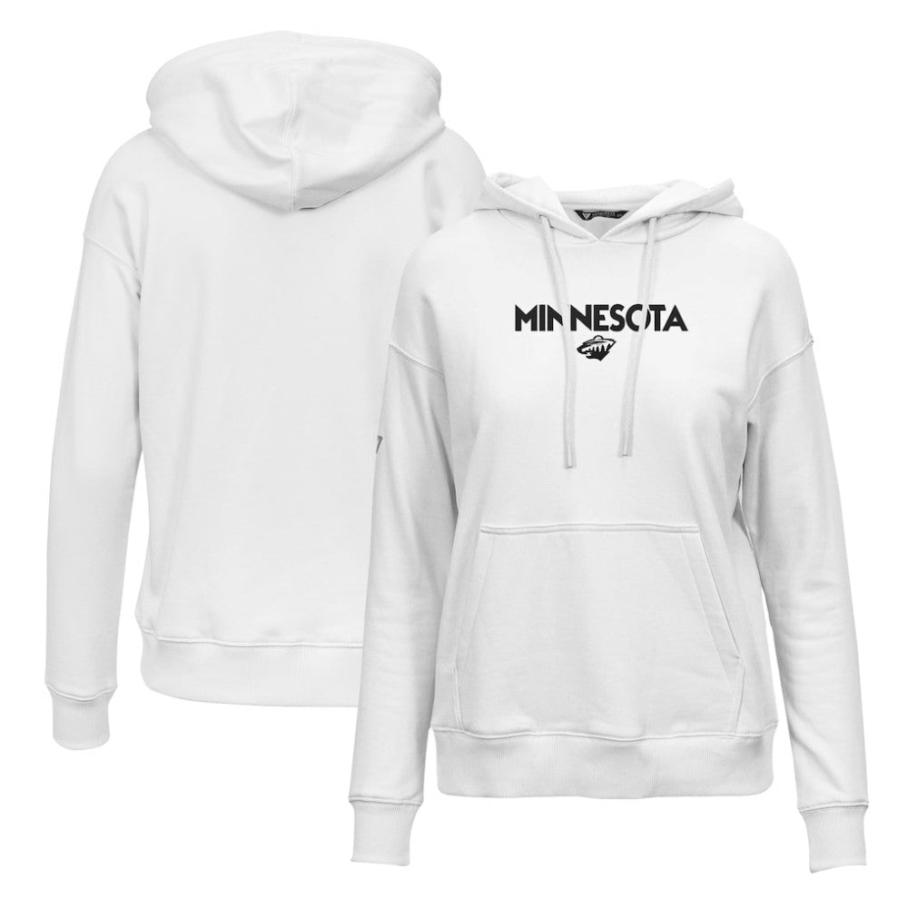 Minnesota Wild Levelwear Women's Adorn City Capsule Pullover Hoodie - White | NHL Clearance
