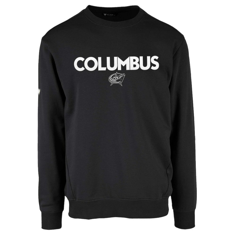 Columbus Blue Jackets Levelwear Zane City Capsule Pullover Sweatshirt - Black | NHL Clearance