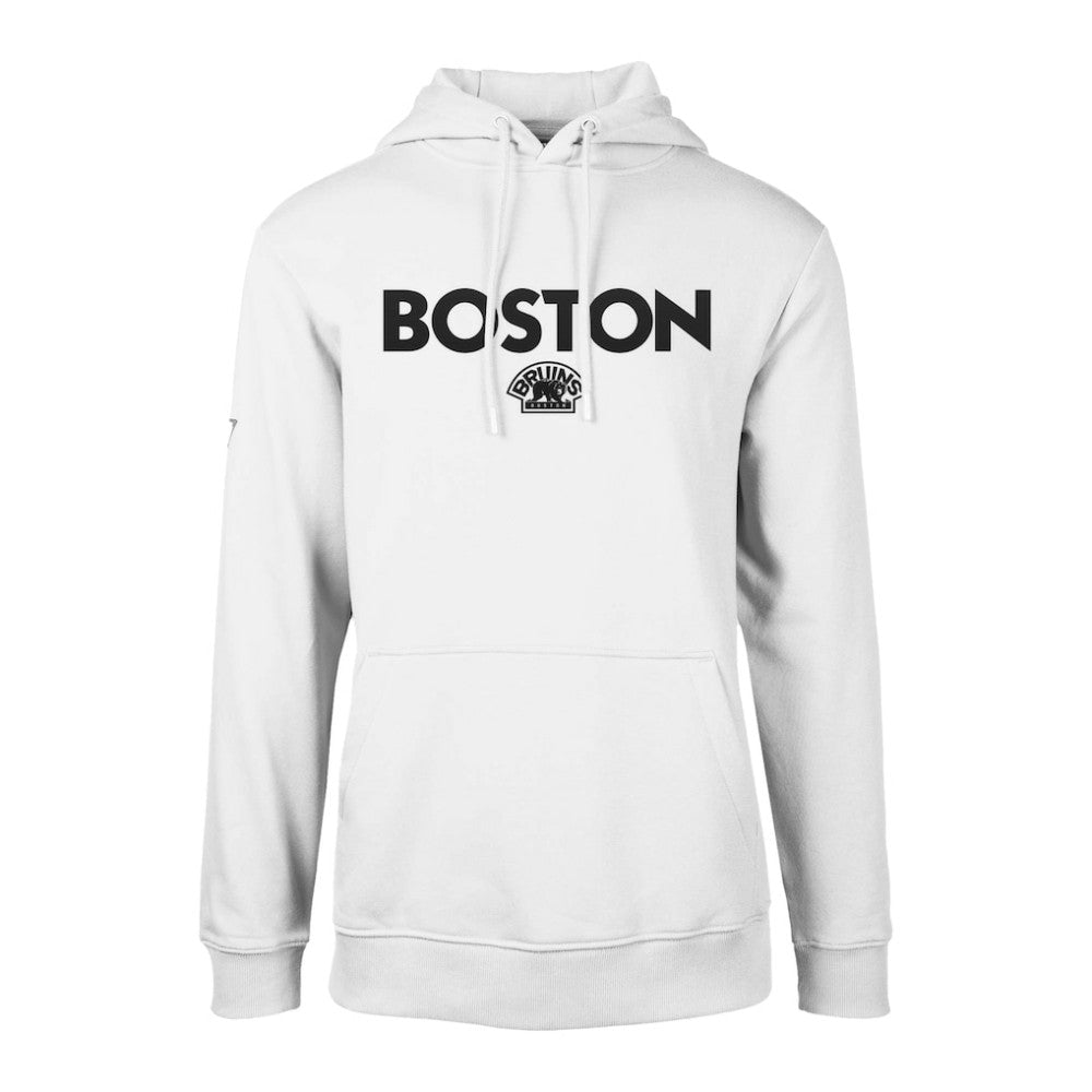 Boston Bruins Levelwear Podium City Capsule Pullover Hoodie - White | NHL Lifestyle
