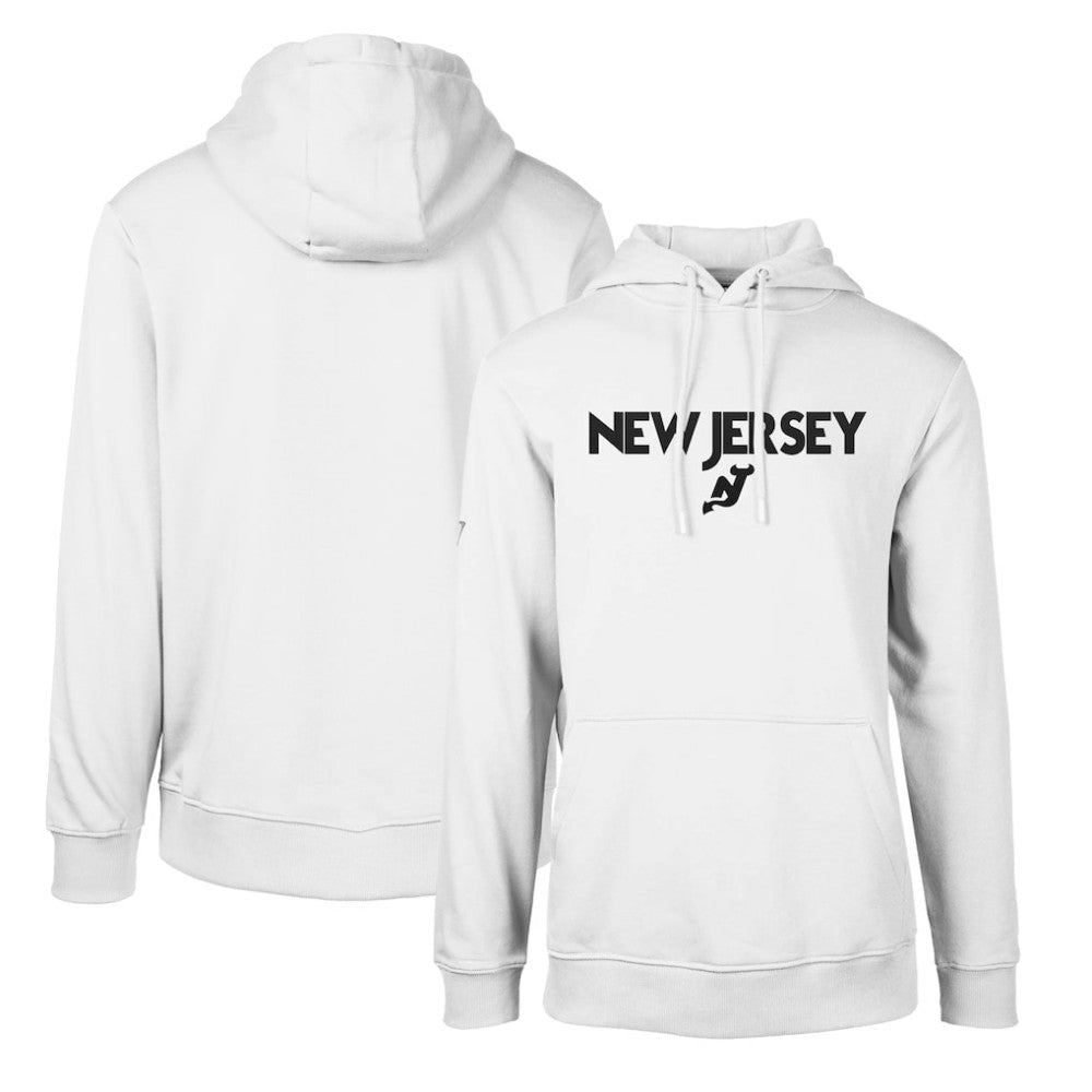 New Jersey Devils Levelwear Podium City Capsule Pullover Hoodie - White | NHL Clearance