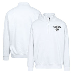 Boston Bruins Levelwear Murray City Capsule Quarter-Zip Sweatshirt - White | NHL discount