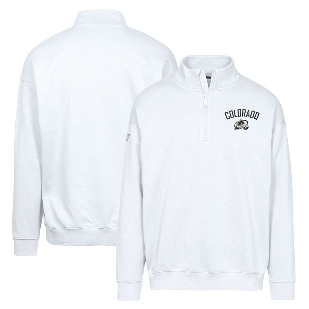 Colorado Avalanche Levelwear Murray City Capsule Quarter-Zip Sweatshirt - White | NHL on sale