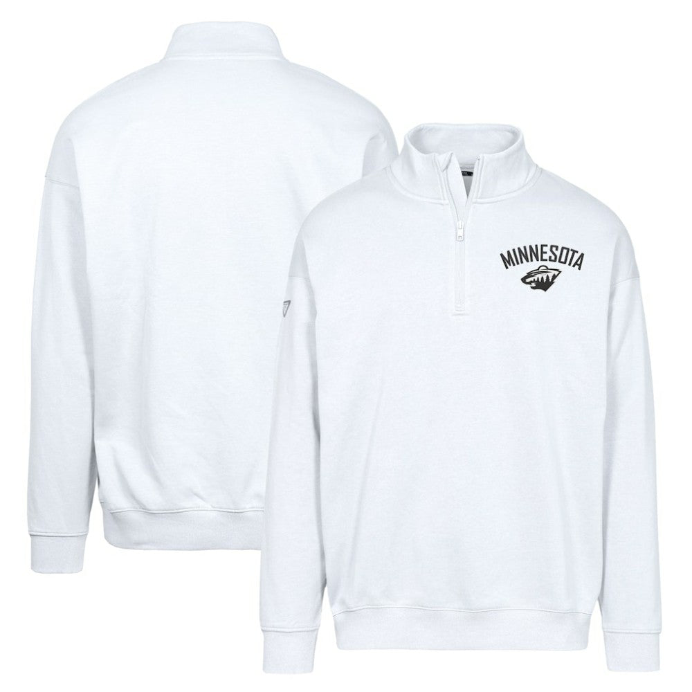 Minnesota Wild Levelwear Murray City Capsule Quarter-Zip Sweatshirt - White | NHL on sale